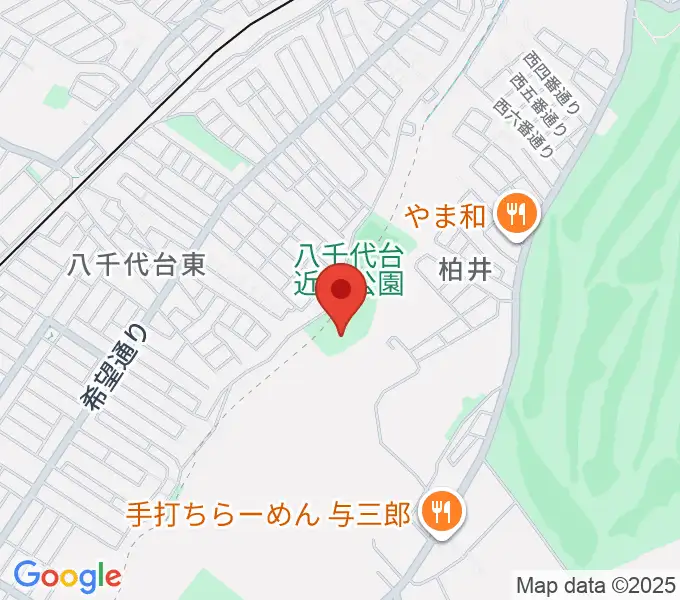 八千代台近隣公園小体育館の地図