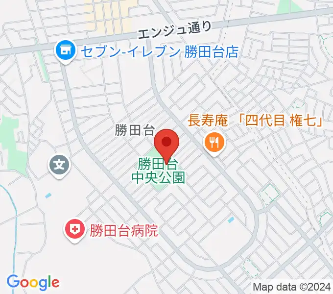 勝田台中央公園小体育館の地図