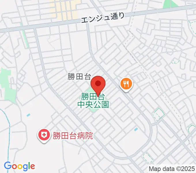 勝田台中央公園小体育館の地図