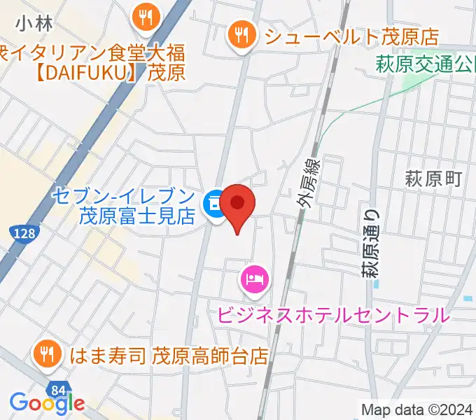 茂原市市民体育館の地図