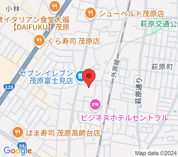 茂原市市民体育館の地図