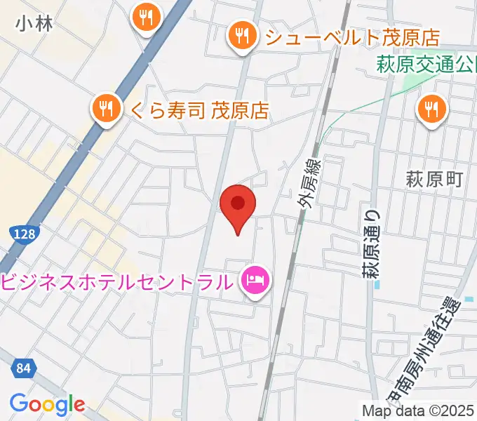 茂原市市民体育館の地図
