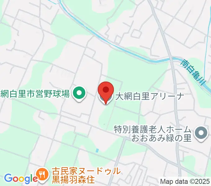 大網白里アリーナの地図