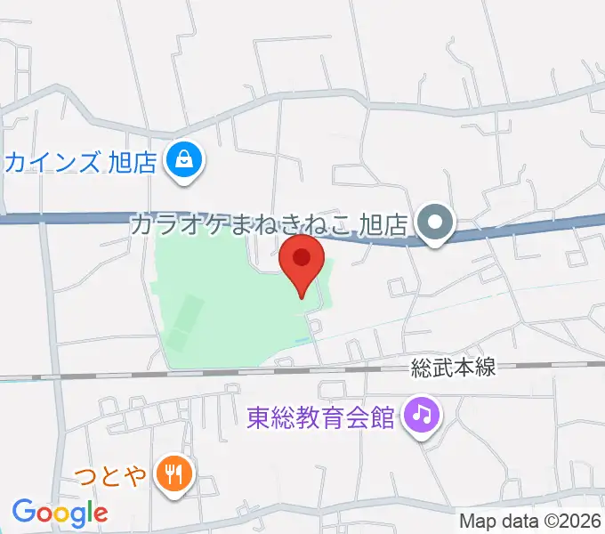 旭市総合体育館の地図