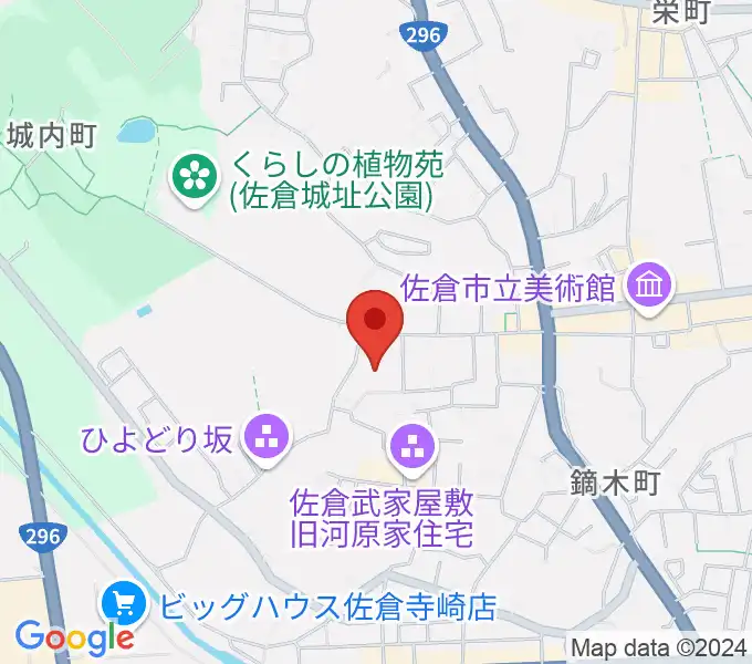 佐倉市民体育館の地図