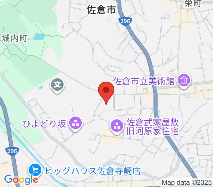 佐倉市民体育館の地図