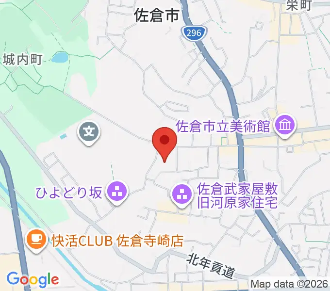 佐倉市民体育館の地図