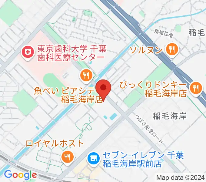 高洲スポーツセンターの地図