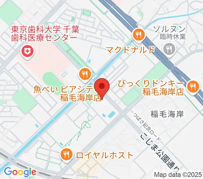 高洲スポーツセンターの地図