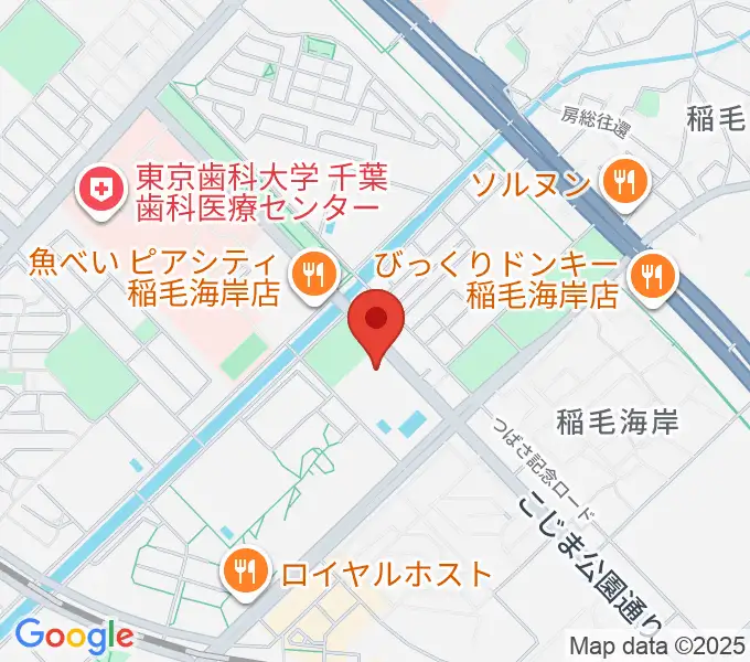 高洲スポーツセンターの地図
