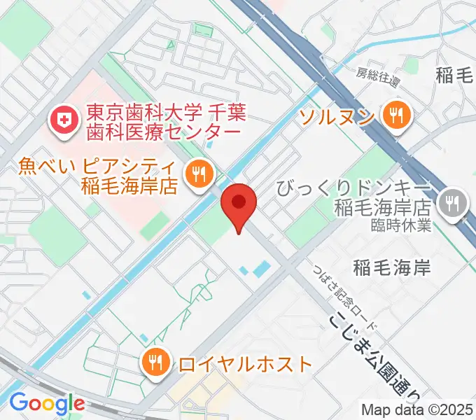 高洲スポーツセンターの地図