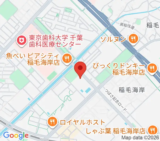 高洲スポーツセンターの地図