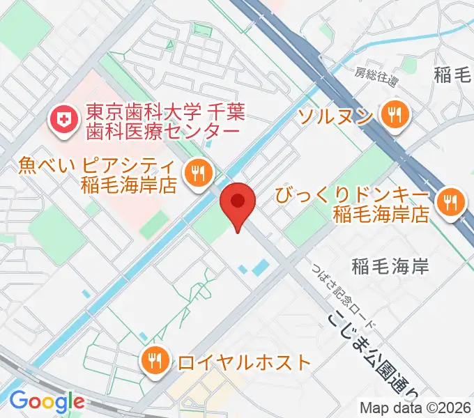 高洲スポーツセンターの地図