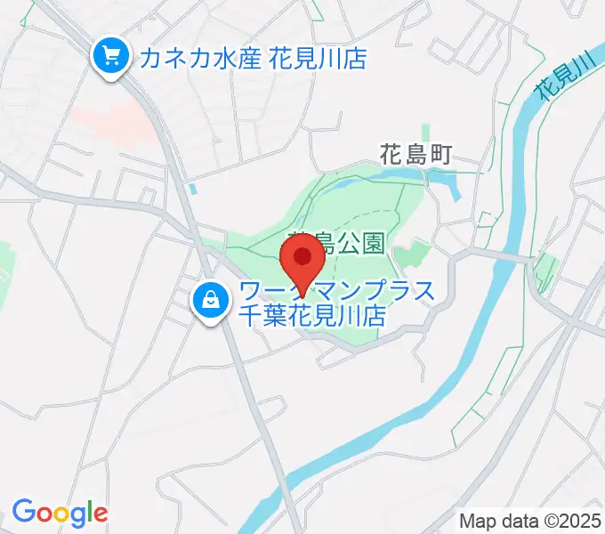 花島公園スポーツ施設の地図