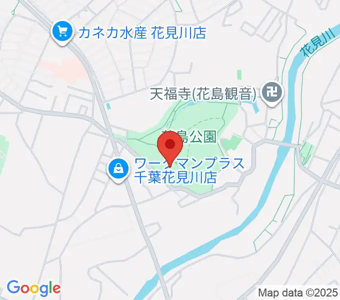 花島公園スポーツ施設の地図