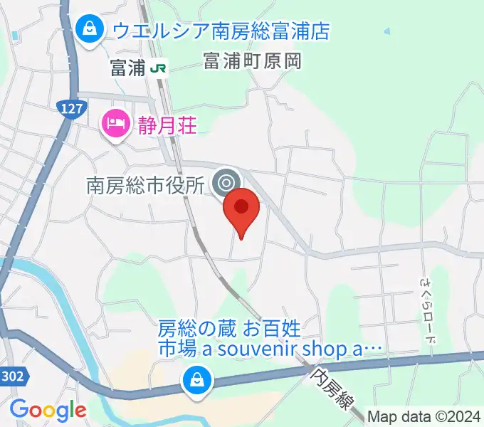 南房総市富浦体育館の地図