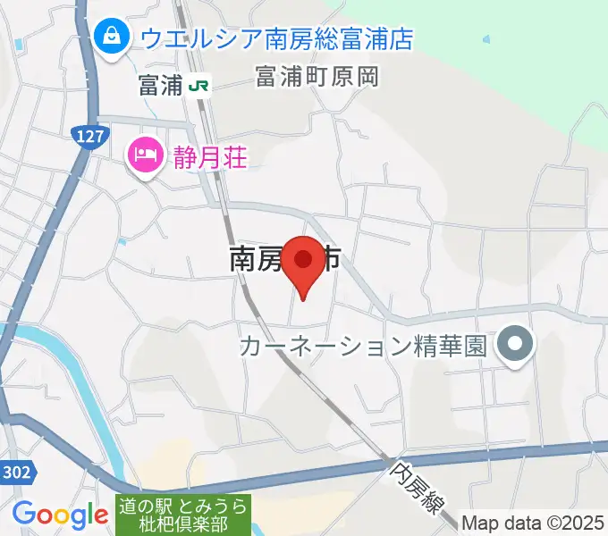 南房総市富浦体育館の地図
