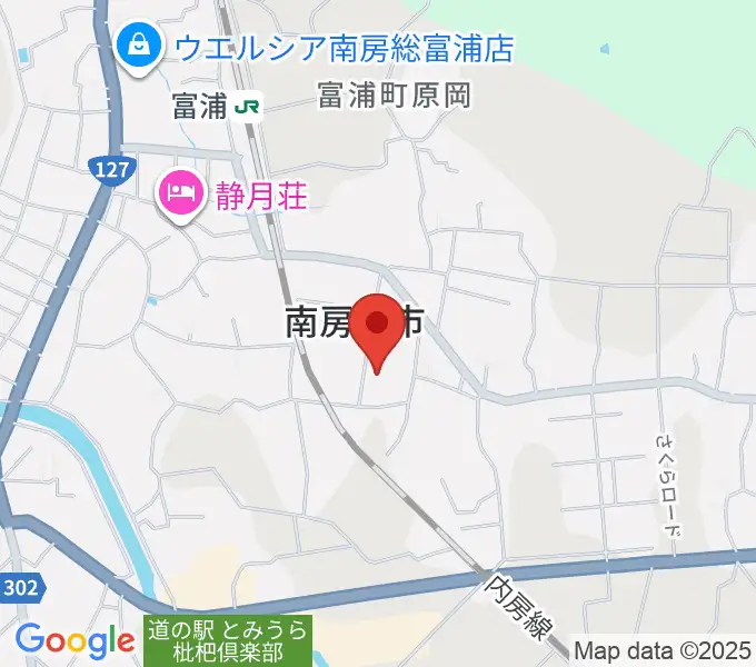 南房総市富浦体育館の地図