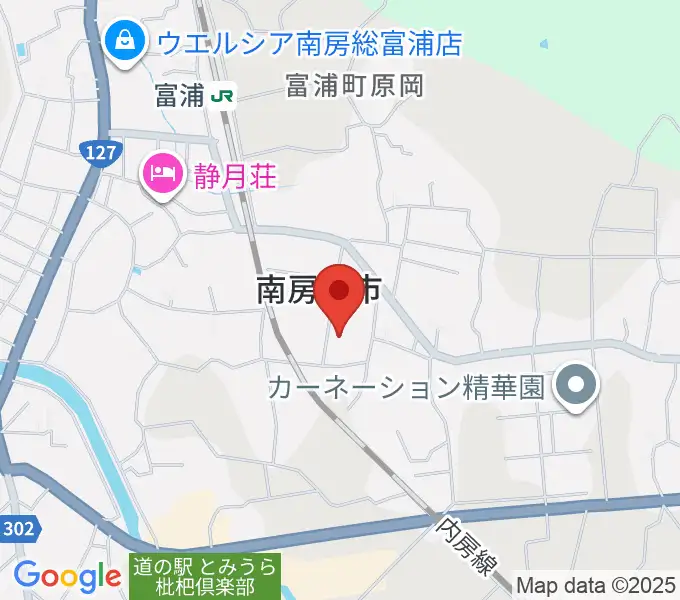南房総市富浦体育館の地図