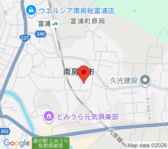 南房総市富浦体育館の地図