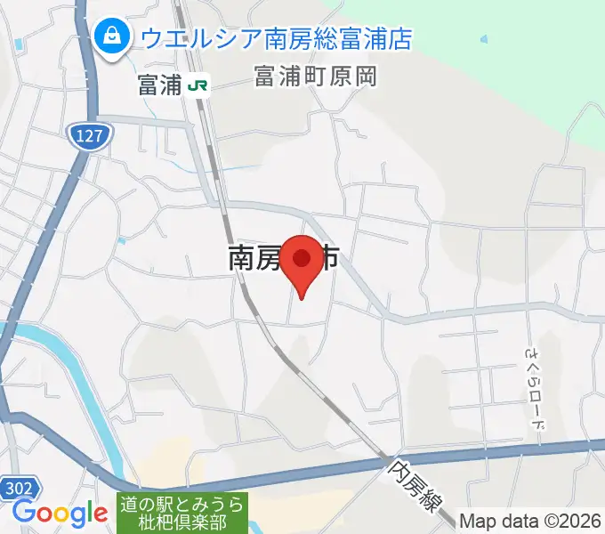 南房総市富浦体育館の地図