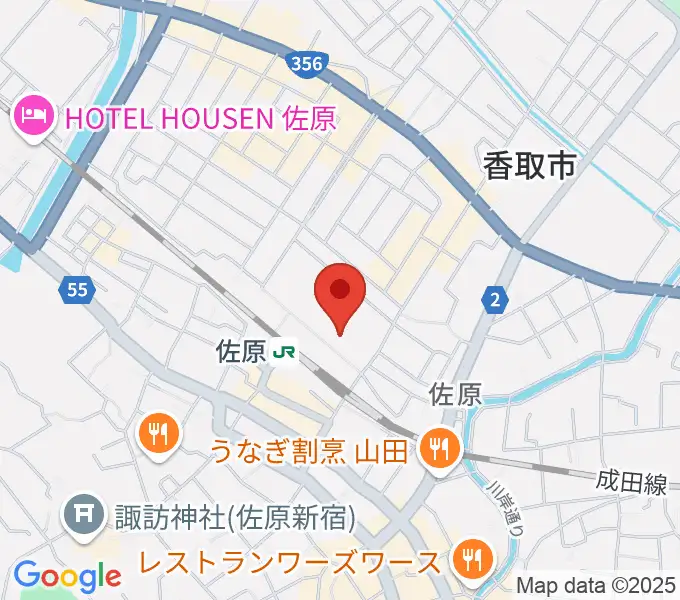 香取市民体育館の地図