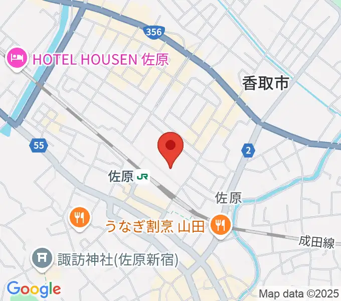 香取市民体育館の地図