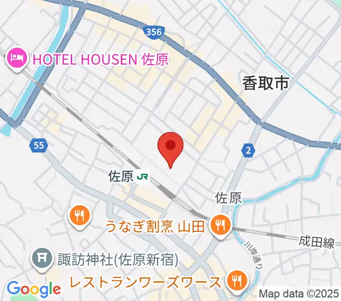 香取市民体育館の地図