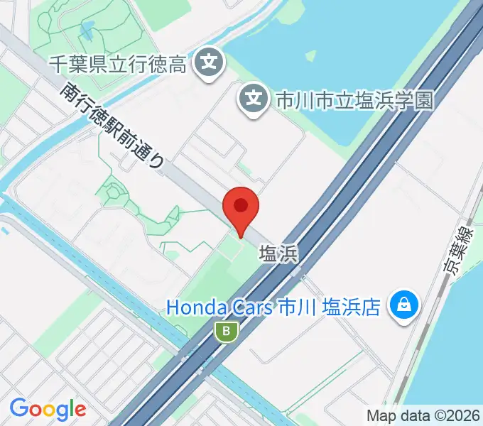 市川市塩浜市民体育館の地図