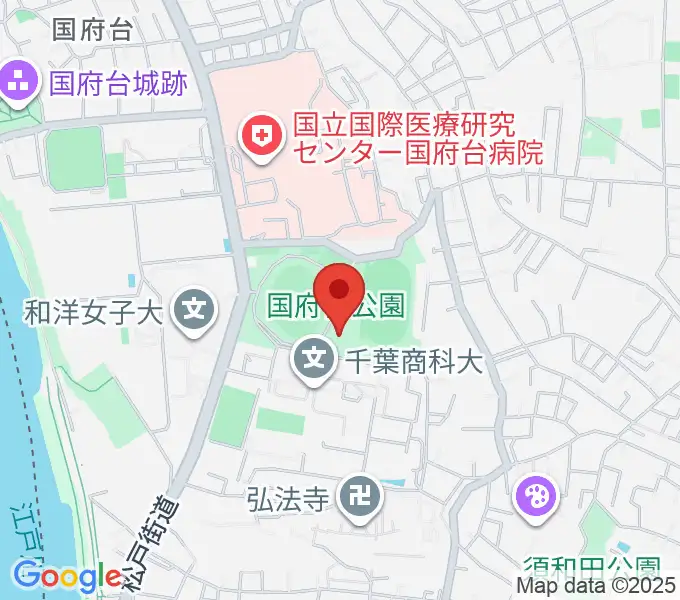 国府台市民体育館の地図