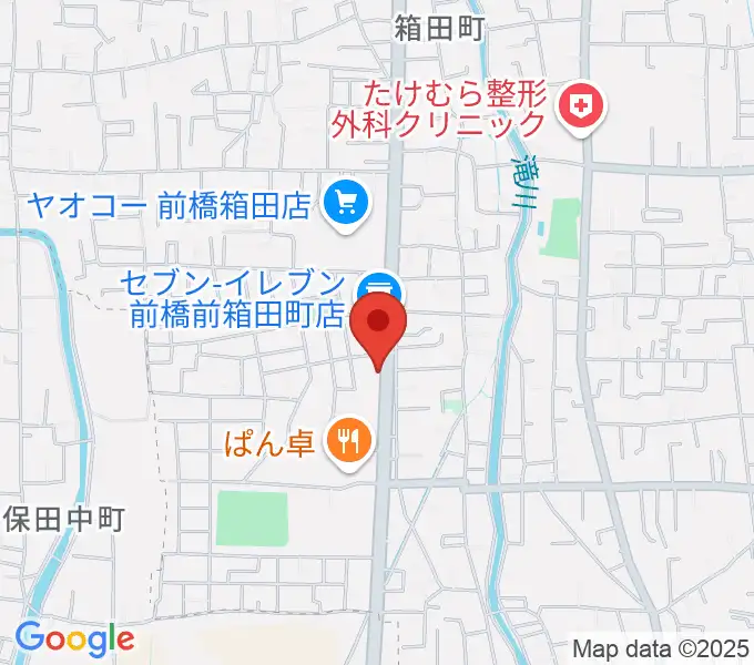 前橋アキュラシーの地図
