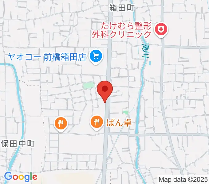 前橋アキュラシーの地図