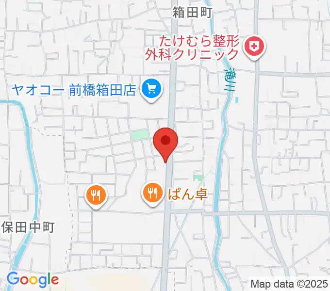 前橋アキュラシーの地図