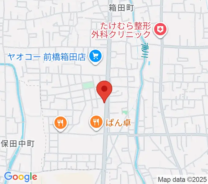 前橋アキュラシーの地図
