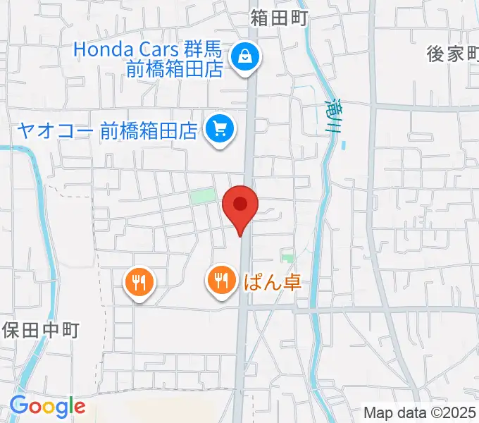 前橋アキュラシーの地図