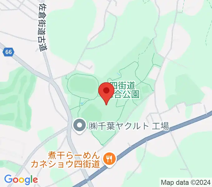 四街道総合公園体育館の地図