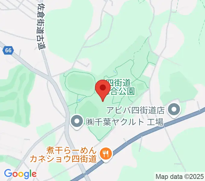 四街道総合公園体育館の地図