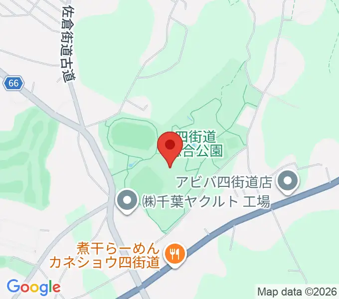 四街道総合公園体育館の地図