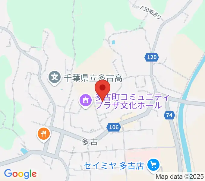 多古町民体育館の地図