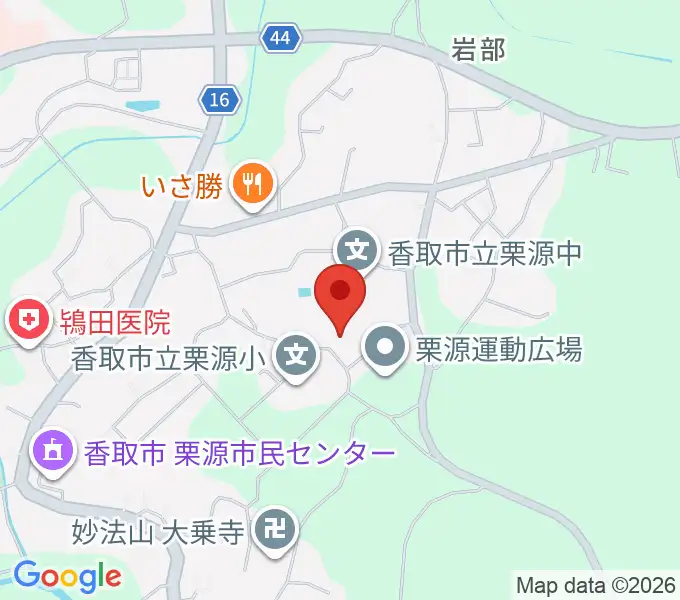 香取市栗源B&G海洋センターの地図