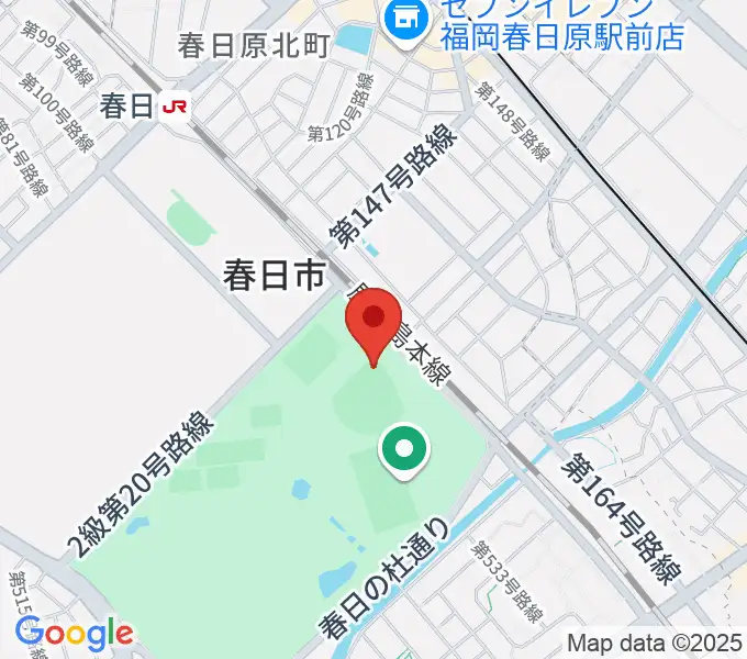 オクゼン不動産ベースボールスタジアムの地図