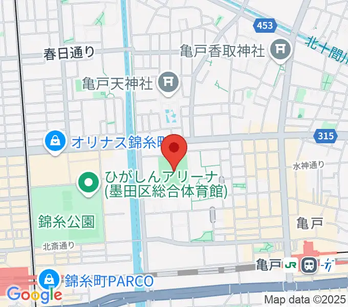 江東区営亀戸野球場の地図