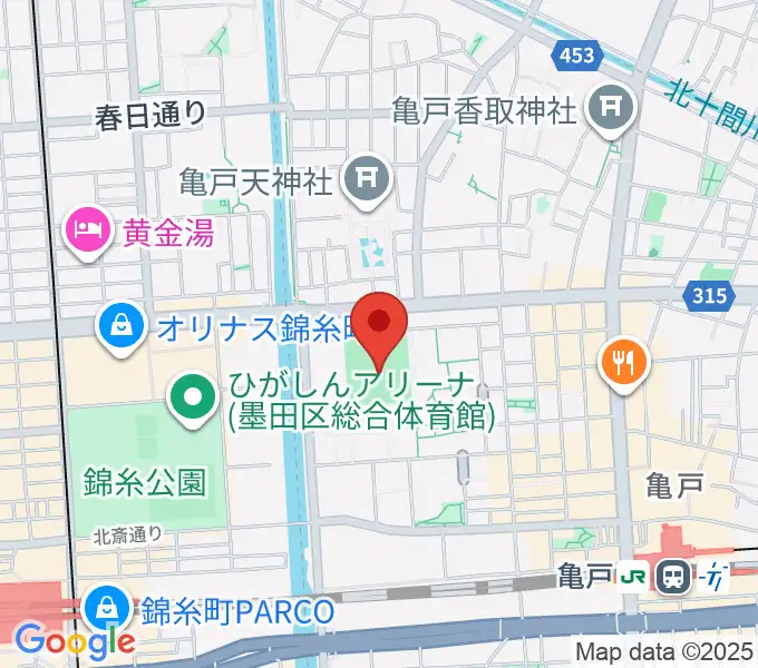 江東区営亀戸野球場の地図