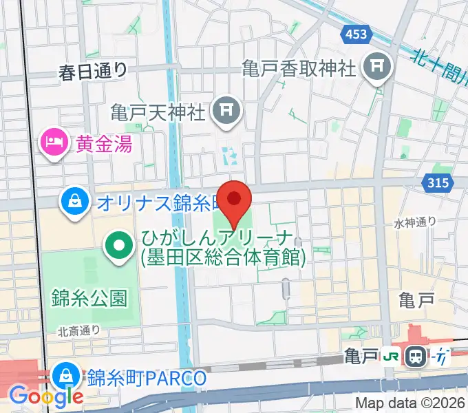 江東区営亀戸野球場の地図