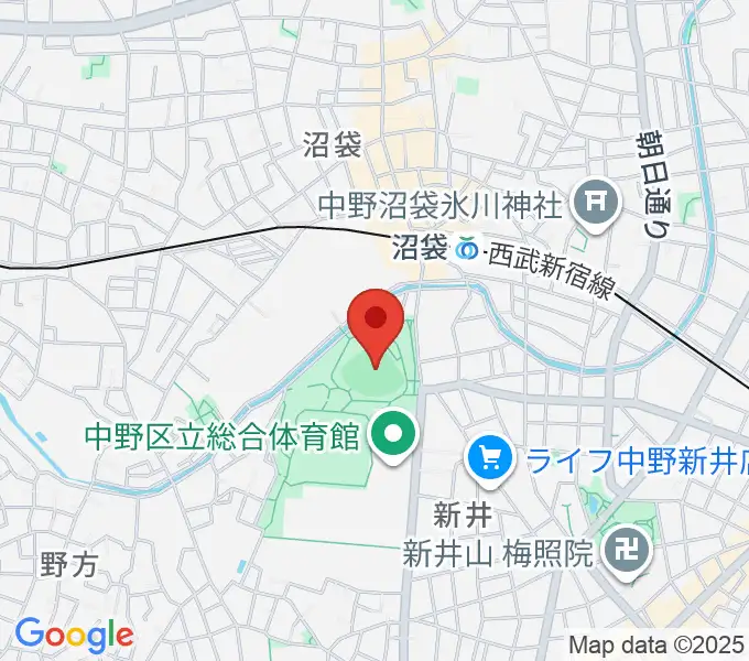 平和の森公園多目的運動広場の地図