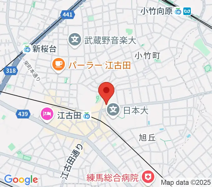 スタジオダスティミラーの地図