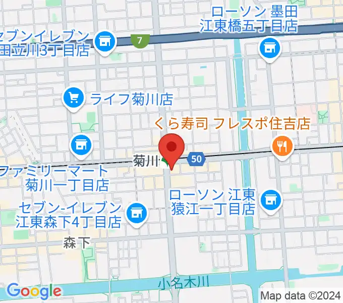 映画館ストレンジャーの地図