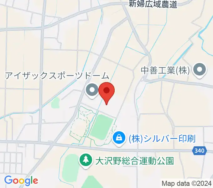 アイザックスポーツドームの地図