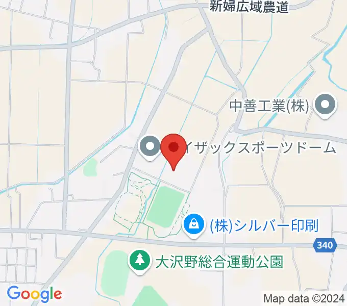 アイザックスポーツドームの地図