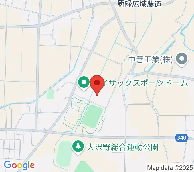 アイザックスポーツドームの地図